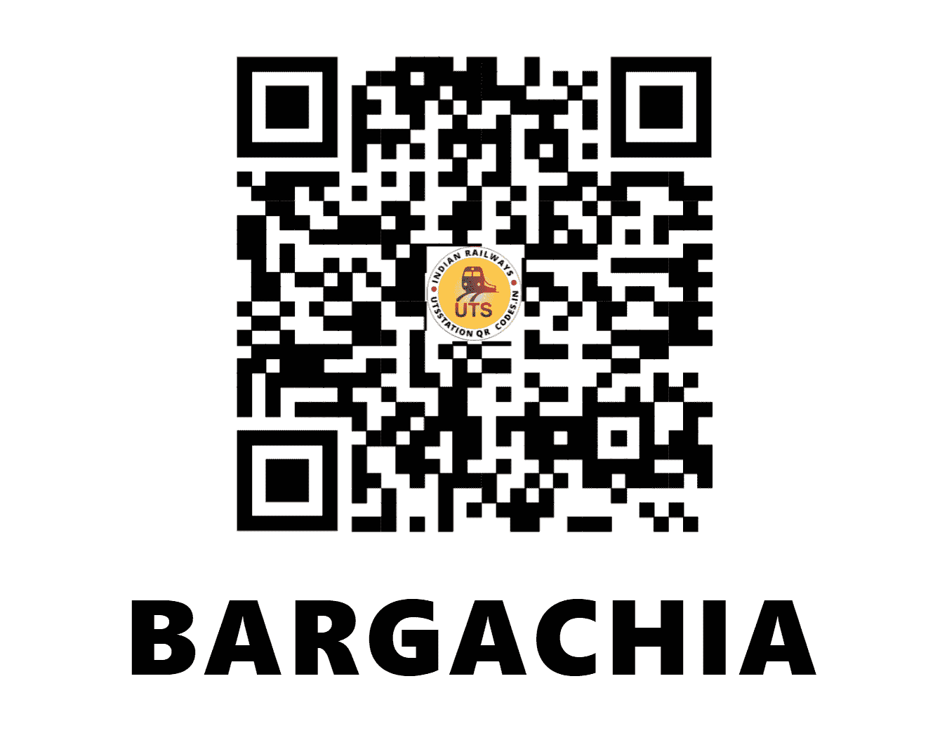 UTS QR Code for BARGACHIA - BAC - SE (WEST BENGAL)
